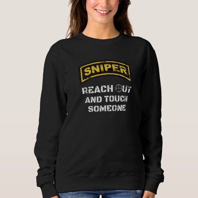 Camiseta Sniper Alcança Fora do Intervalo Competitivo De Fo (Frente)