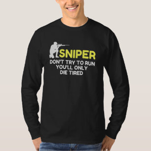 Camiseta Sniper Tente Executar A Vint Retroativa Da Novidad