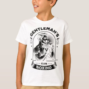 Camiseta #snirt Clube de Boxe Gentleman Retro Com Caixa Mot