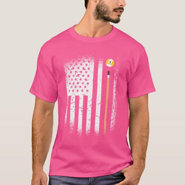 Camiseta Snooker 9 Bolas 8 Bolas Jogadores Billiard (Frente)