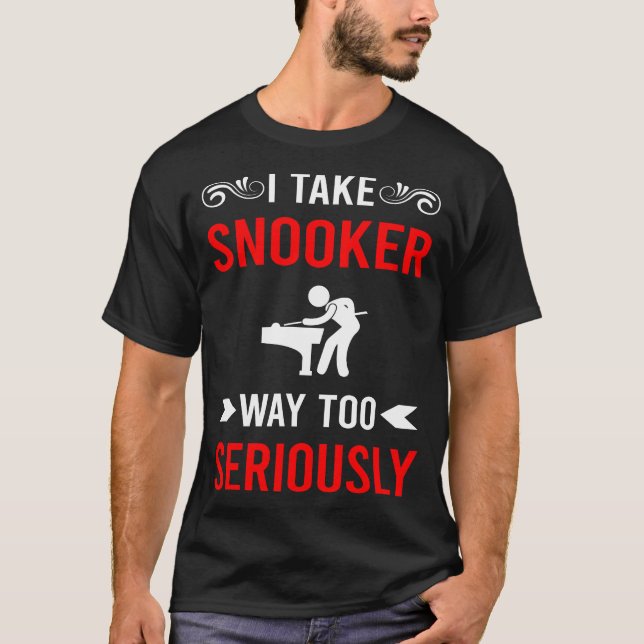 Camiseta Snooker a Sério (Frente)