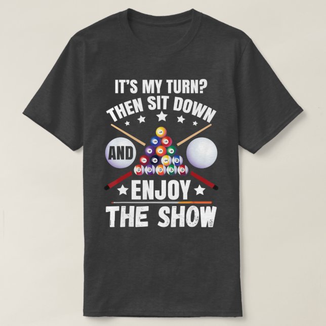 Camiseta Snooker Accessories Pool Billiard For The Bar  (Frente do Design)