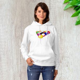 Camiseta Snooker Balls Womens Hoodie
