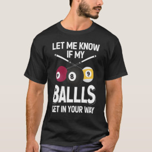 Camiseta Snooker de Mesa de Piscina de Ball Play Billiard 8