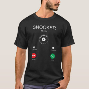 Camiseta Snooker está ligando - jogador de snooker piscina
