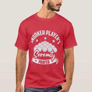 Camiseta Snooker Jogadores Serenity Prayer Billiard Snooker