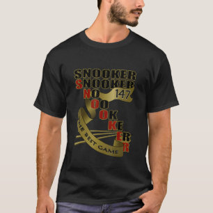 Camiseta Snooker O Melhor Jogo Do Clube Billiard Equipes De