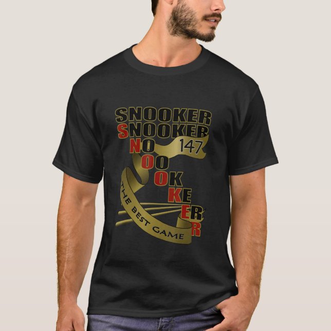 Camiseta Snooker O Melhor Jogo Do Clube Billiard Equipes De (Frente)