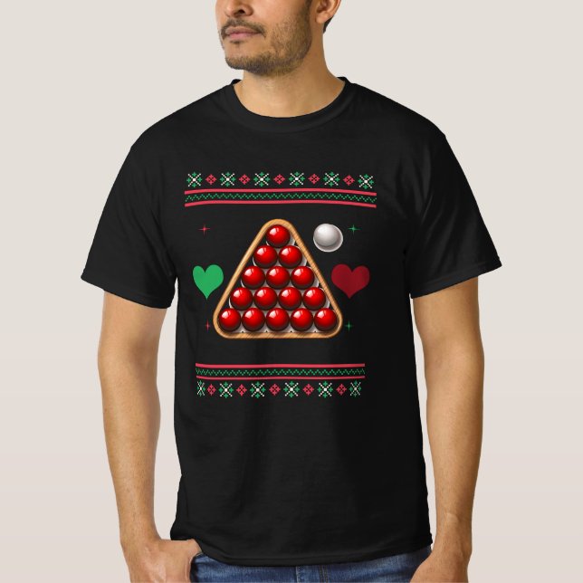 Camiseta Snooker Ugly Christmas Sweets Xmas (Frente)