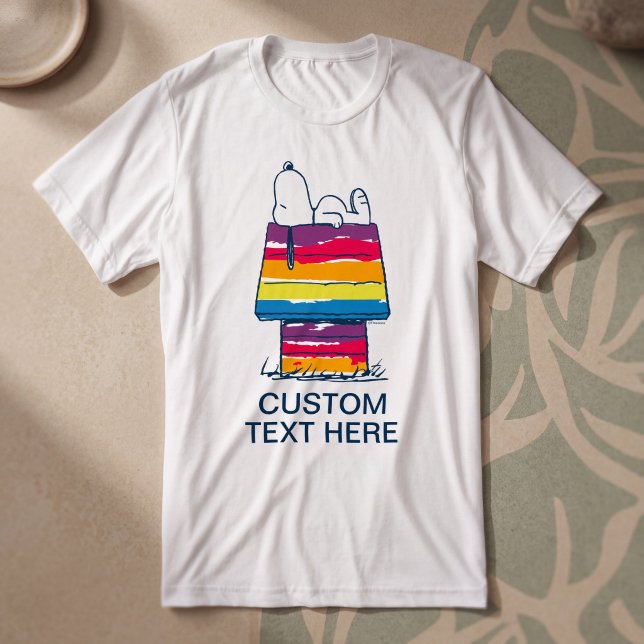 Camiseta Snoopy | Casa do Cão Arco-íris (Criador carregado)