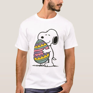Camiseta Snoopy Deitado No Ovo De Páscoa