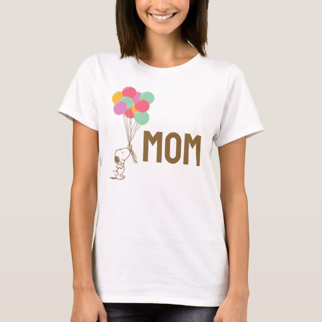 Camiseta Snoopy e Balões | Eu sou a mãe (Frente)