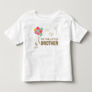 Camiseta Snoopy e Balões   Eu Sou o Irmão Mais Novo