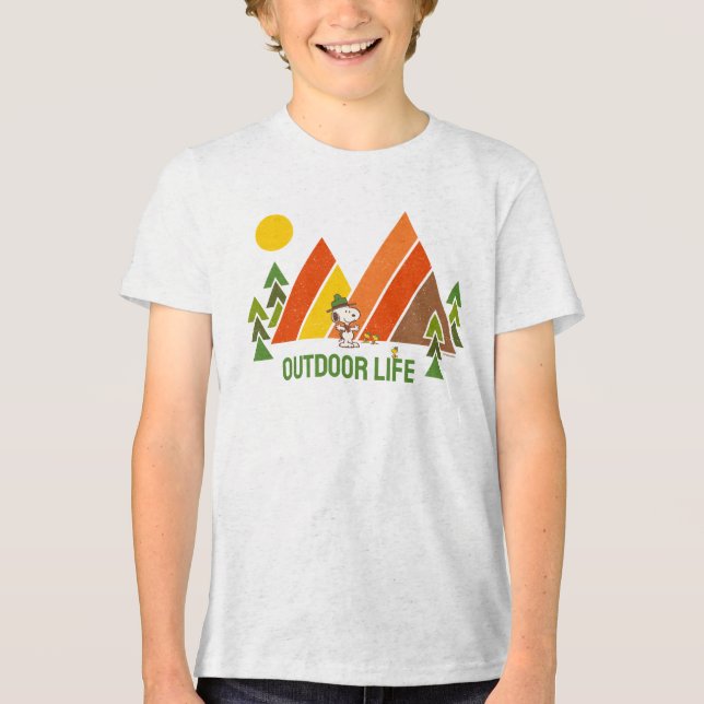 Camiseta Snoopy | Escoteiro - Excelente ao ar livre (Frente)