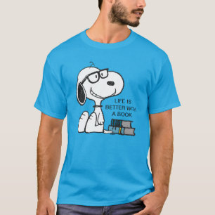 Camiseta Snoopy "Eu Li Passado Da Minha Noite"