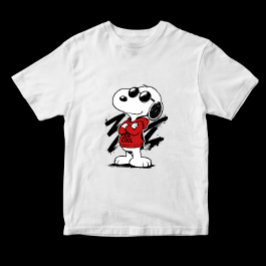 Camiseta Snoopy Joe Cool Estiloso Desenho Animado Desenhado