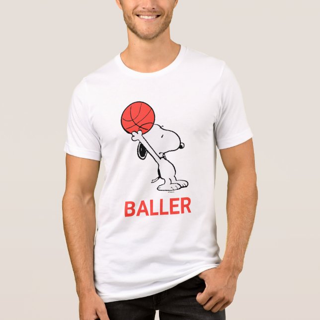 Camiseta Snoopy Varsity Sports Basketball (Frente)