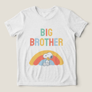 Camiseta Snoopy & Woodstock Chuveiro de Cores do Bebê Tri-B