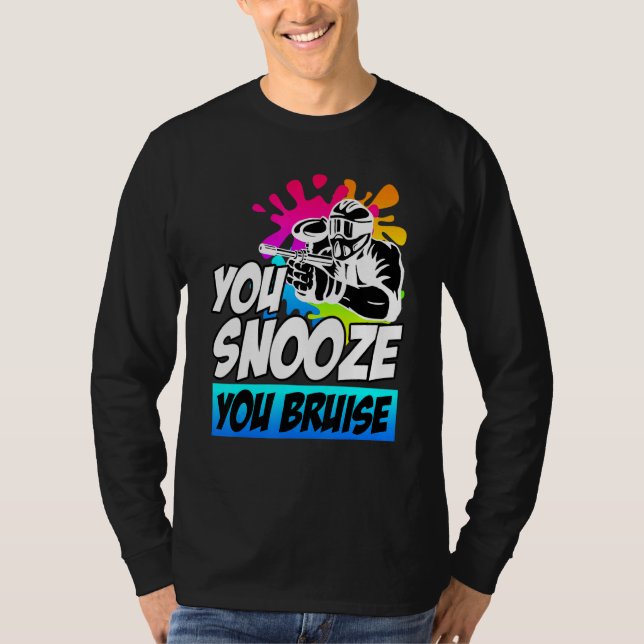 Camiseta Snooze Você Esnobe Paintball (Frente)