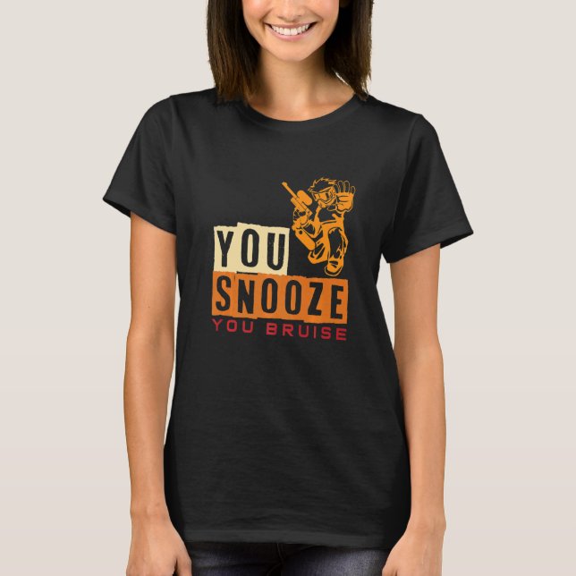 Camiseta Snooze Você Esnobe Paintball (Frente)