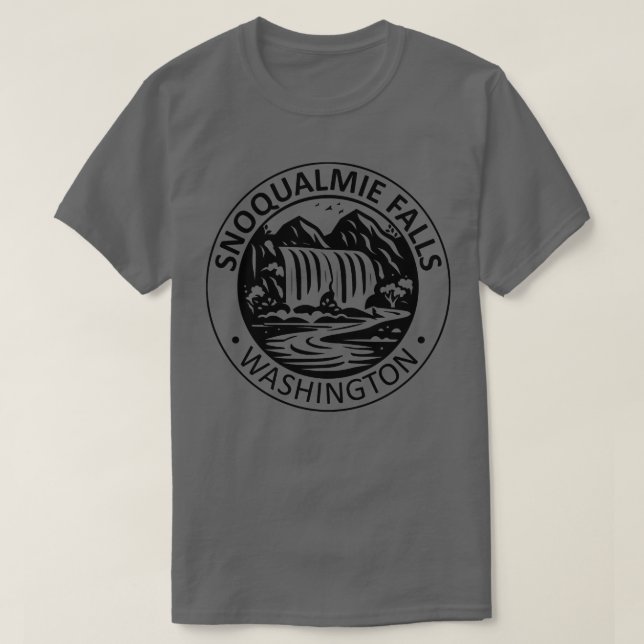 Camiseta Snoqualmie Falls (Frente do Design)