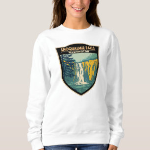 Camiseta Snoqualmie Falls Washington Waterfall Vintage