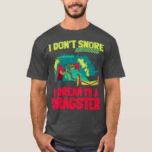 Camiseta Snore de Combustível Corrente de Corrida de Arrast