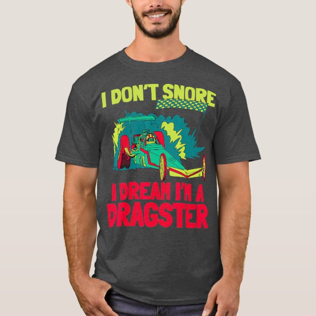 Camiseta Snore de Combustível Corrente de Corrida de Arrast (Frente)