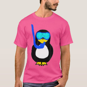 Camiseta Snorkel Penguin Snorkeling Water Bird Scuba Diver