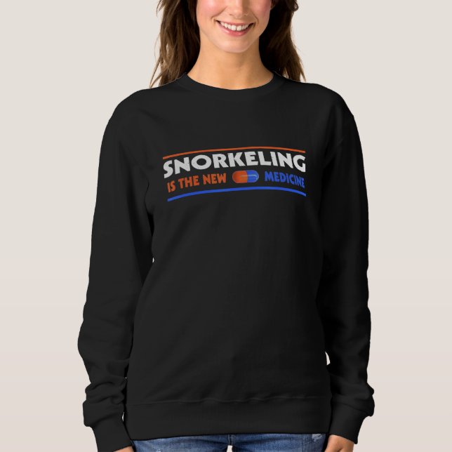 Camiseta Snorkeling Is the New Medicine  Hobby Humor Pastim (Frente)