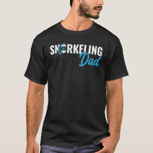 Camiseta Snorkeling Pai Scuba Diver Merging