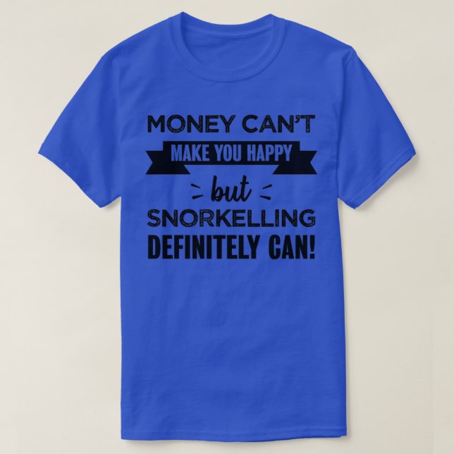 Camiseta Snorkelling makes you happy Funny Gift 1 (Frente do Design)