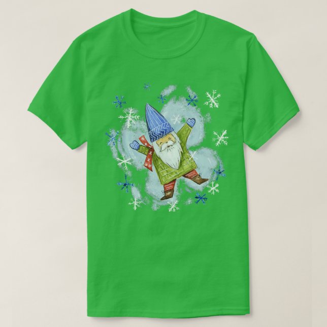 Camiseta Snow Angel Gnomo (Frente do Design)