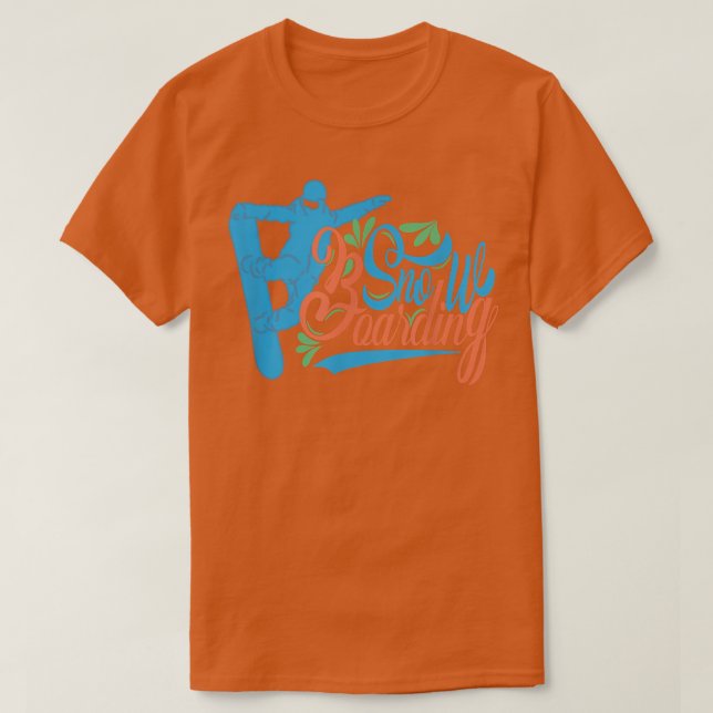 Camiseta Snow Boarding Skiing Snow accessories Art  (Frente do Design)
