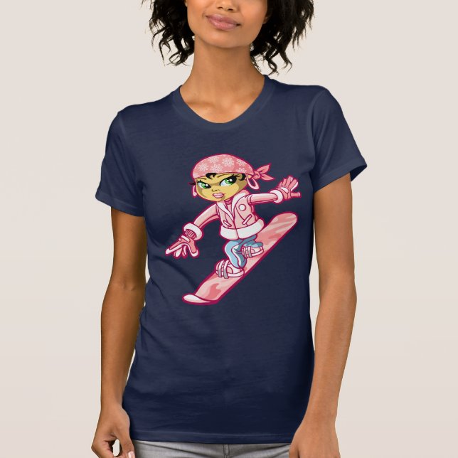 Camiseta Snow girl and bandana (Frente)