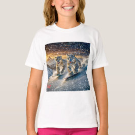 Camiseta Snow Leopards Shredding Design por Rich AMeN Gill
