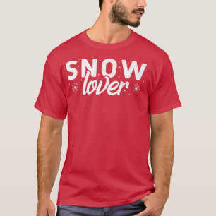 Camiseta Snow Lover Winter Season Games Lover Snowflak