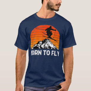 Camiseta Snow Ski Mountain Skier Descida Esqui Trip Ski L