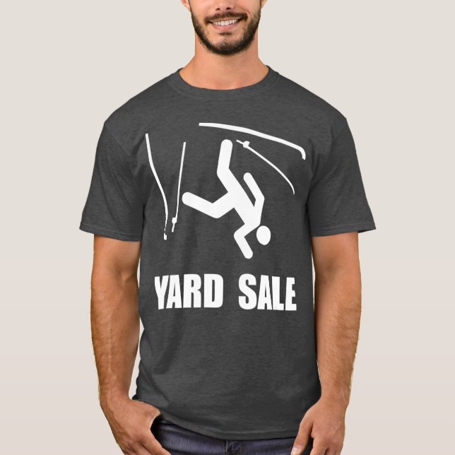Camiseta Snow Ski Yard Sale Funny (Frente)