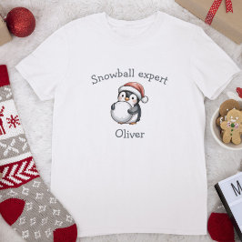 Camiseta Snowball Expert Cute Penguin Christmas