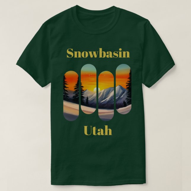 Camiseta Snowball ski Utah 2 (Frente do Design)