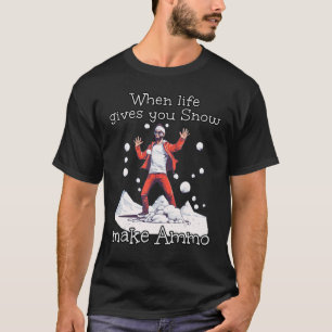 Camiseta Snowballer com traje de roupa com munição para o i