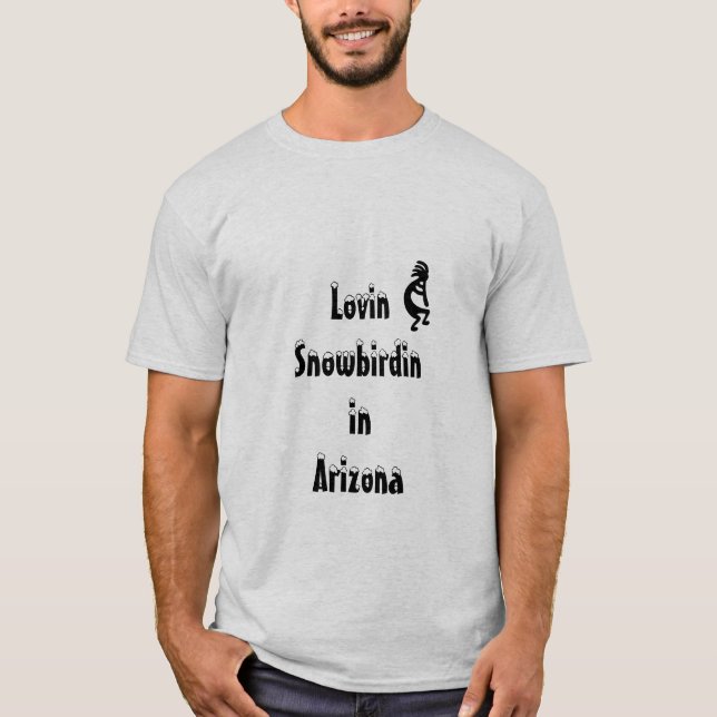 Camiseta Snowbird da arizona de Kokopelli (Frente)