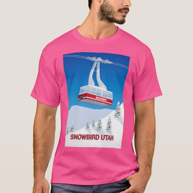 Camiseta Snowbird Ski Resort Baseball Capa (Frente)