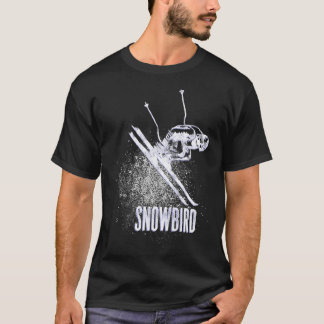 Camiseta Snowbird UT Ski Resort Retro Vintage Descida Skie