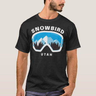 Camiseta Snowbird Utah Ski Snowboard Goggles Snow Mountain