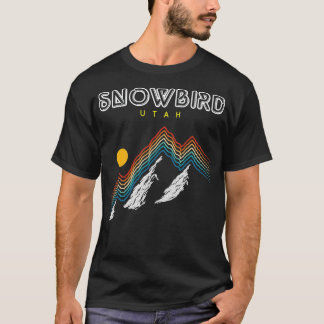 Camiseta Snowbird    UtahSki dos anos 80