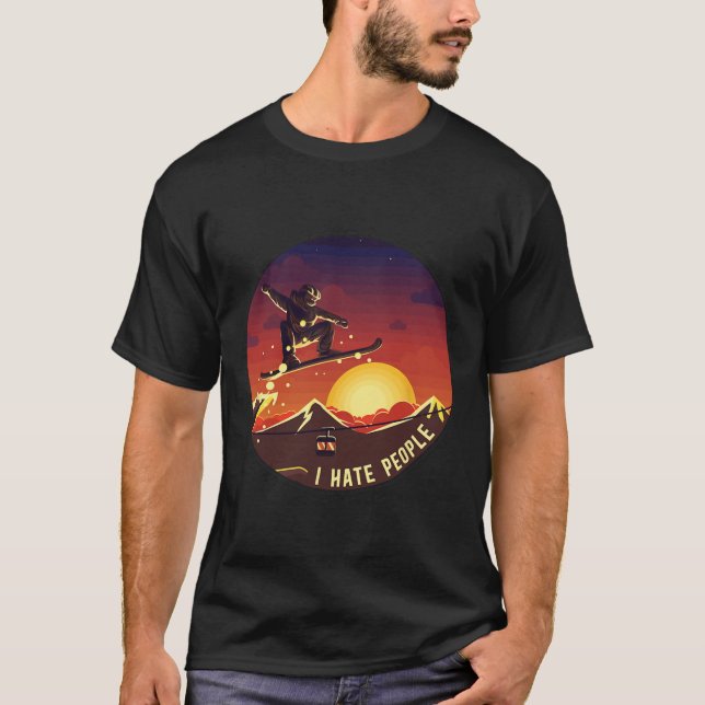 Camiseta Snowboard (Frente)