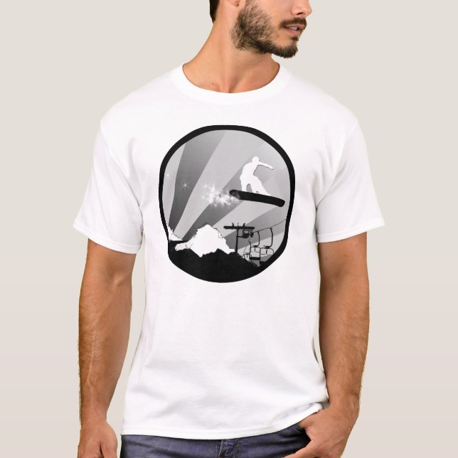 Camiseta Snowboard. (Frente)