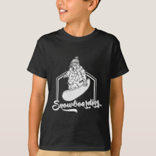 Camiseta Snowboard Activity Outdoor Mountain Ski Recr
